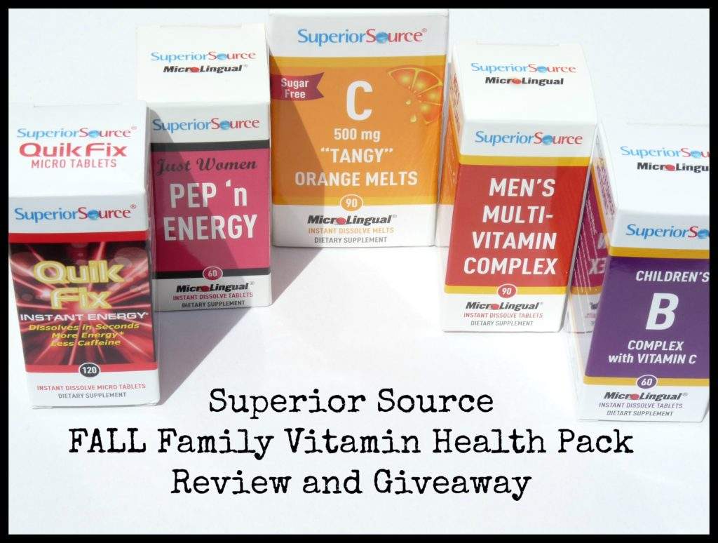 Superior Source FALL Family Vitamin Health Pack Review and Giveaway