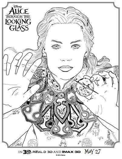 alice coloring pages